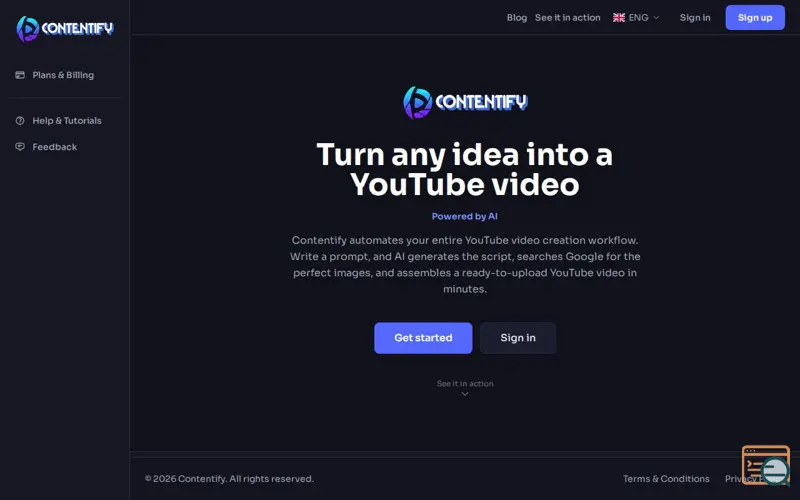 Screenshot of Contentify