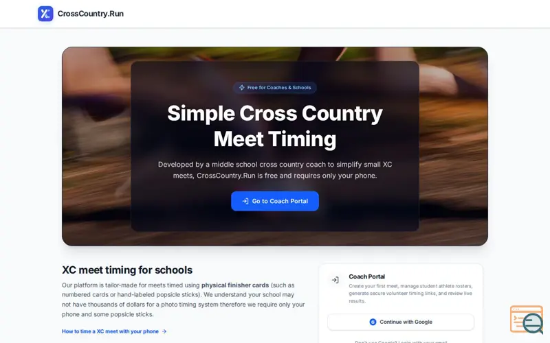 Screenshot of CrossCountry.Run