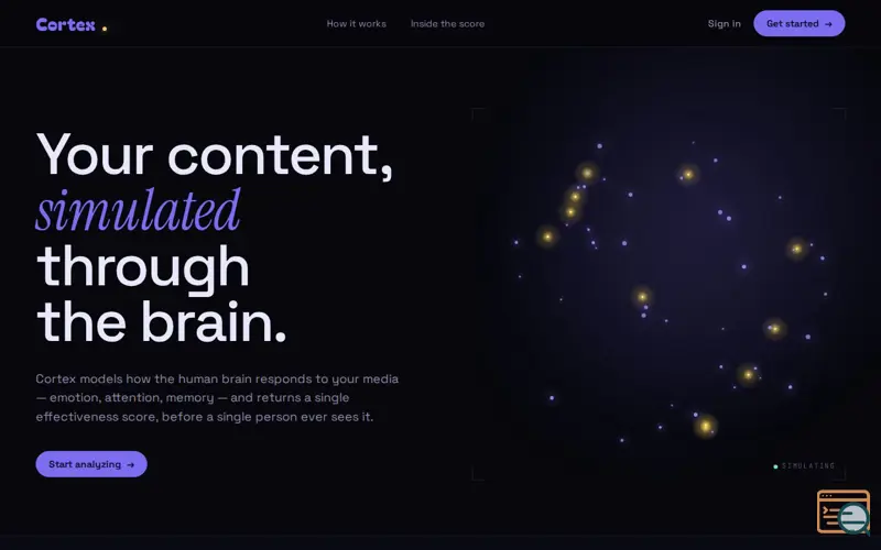 Screenshot of Cortex