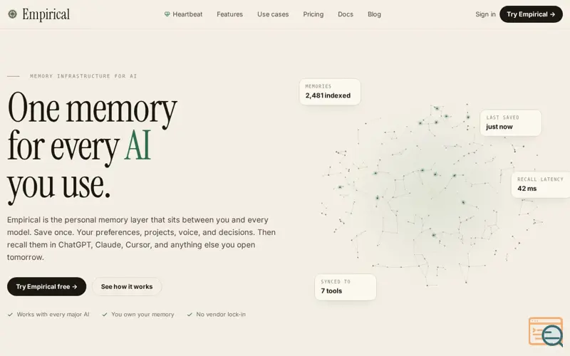 Screenshot of Empirical