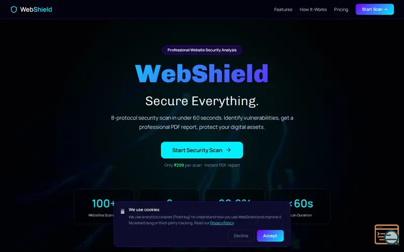 Screenshot of WebShield