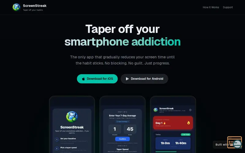 Screenshot of ScreenStreak