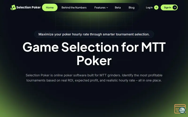 Screenshot of Selection Poker