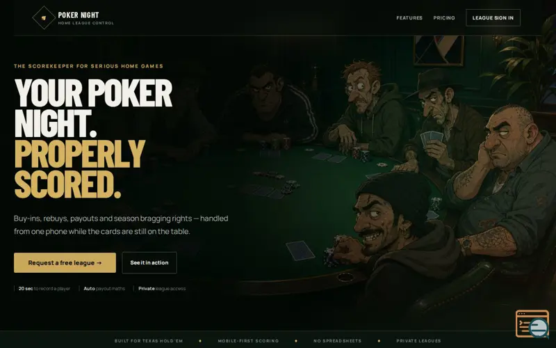 Screenshot of Poker Night