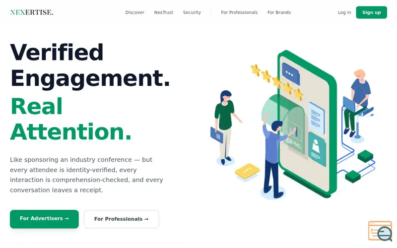 Screenshot of Nexertise