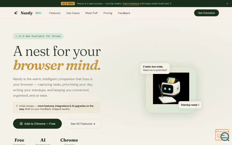 Screenshot of Nestly
