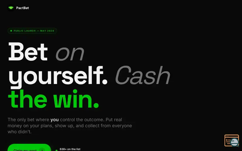 Screenshot of PactBet