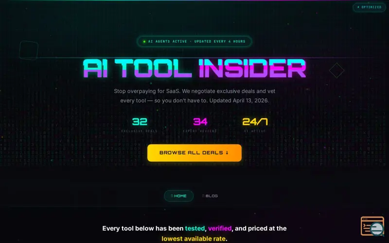 Screenshot of AI Tool Insider