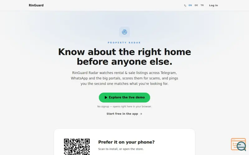 Screenshot of RinGuard