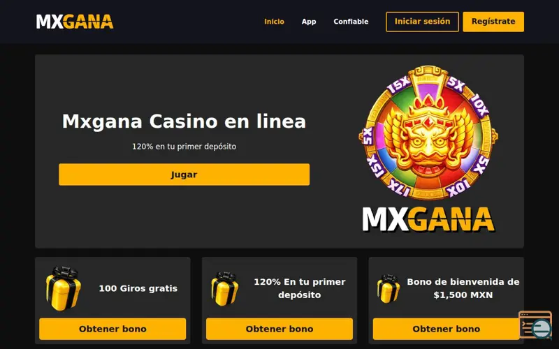 Screenshot of mxgana