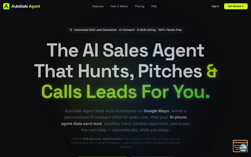 Screenshot of AutoSale Agent