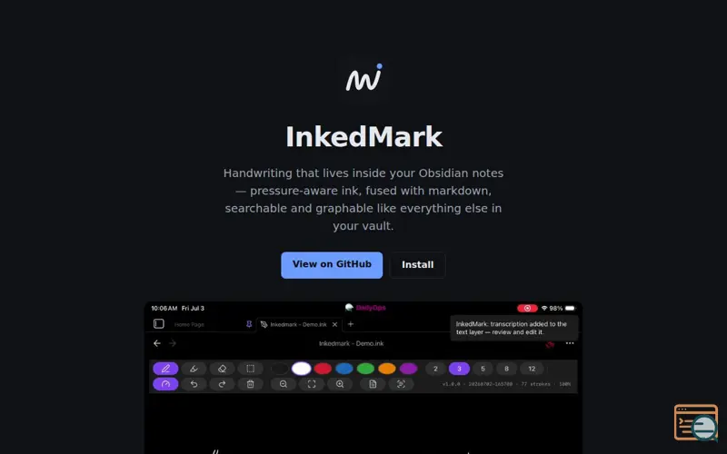 Screenshot of Inkedmark