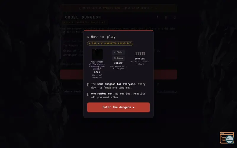 Screenshot of Cruel Dungeon