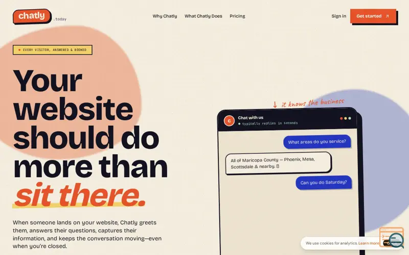 Screenshot of Chatly