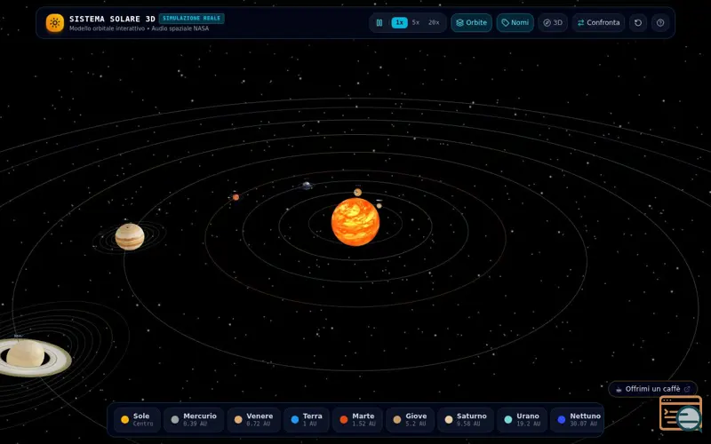 Screenshot of Solar System 3D