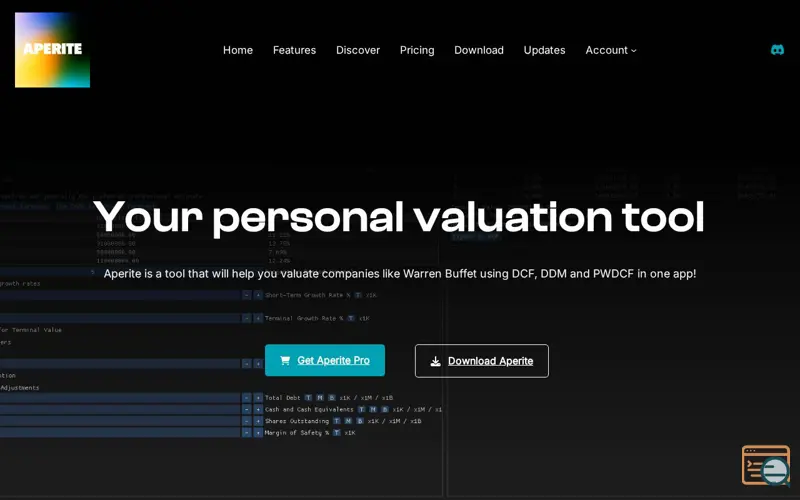Screenshot of Aperite