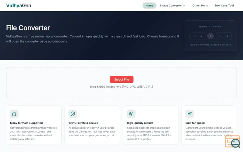 Screenshot of VidhyaGen