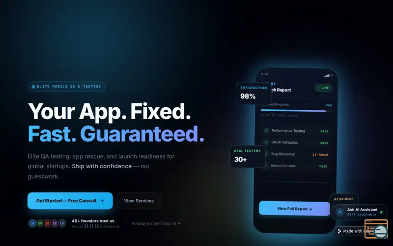 Screenshot of T/R Agency 
