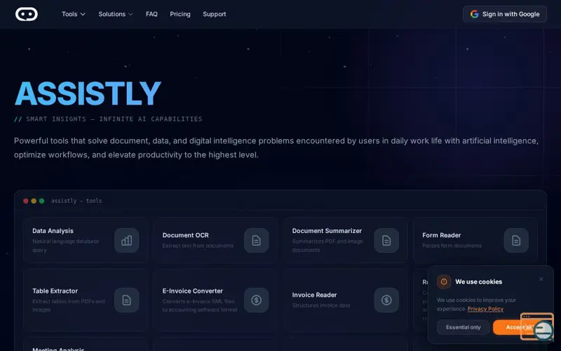 Screenshot of ASSISTLY
