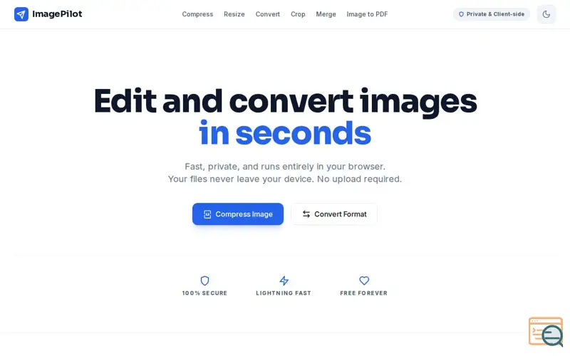Screenshot of ImagePilot