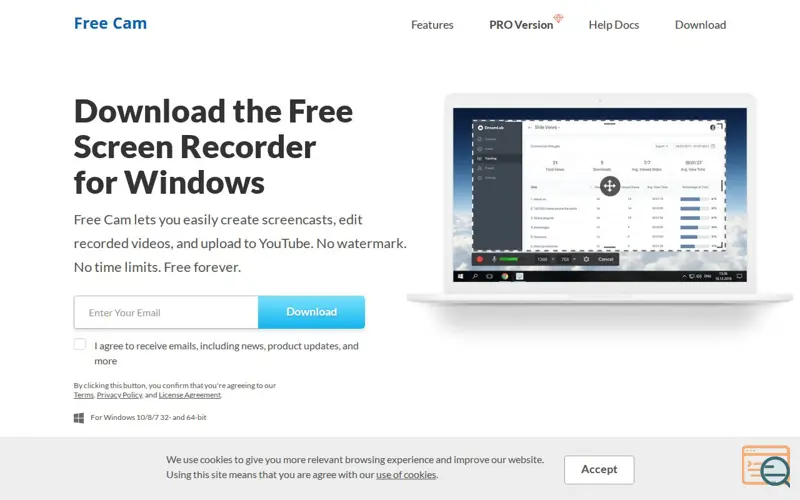Screenshot of Free Cam