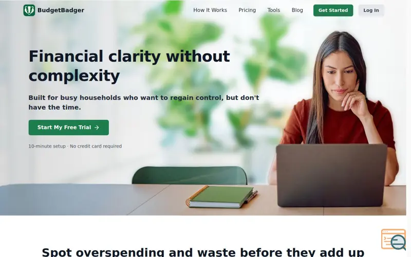 Screenshot of BudgetBadger