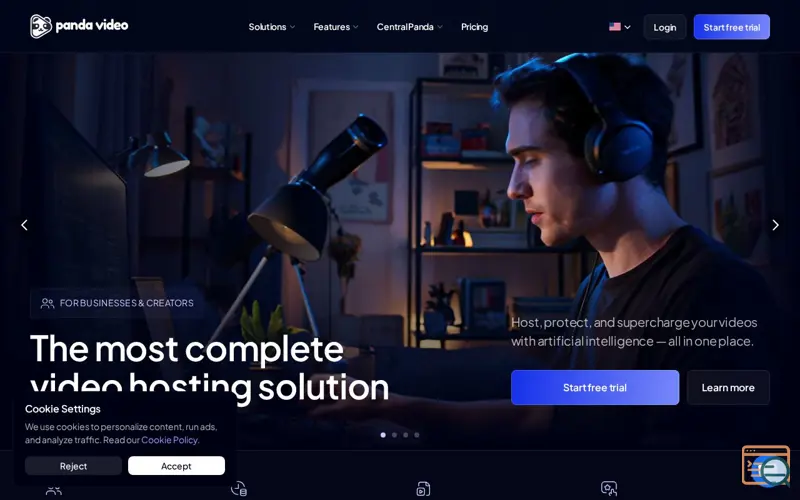 Screenshot of Panda Pilot by Panda Video