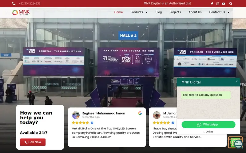 Screenshot of MNK Digital