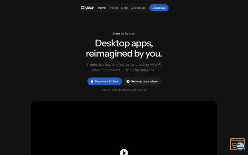 Screenshot of Glaze by Raycast