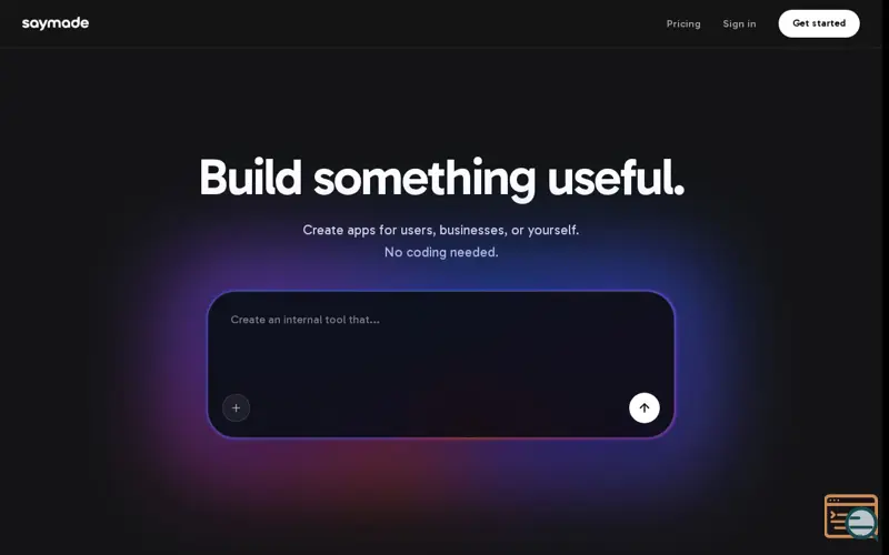 Screenshot of Saymade