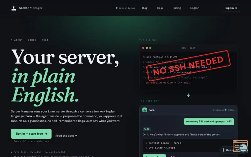 Screenshot of Server Manager