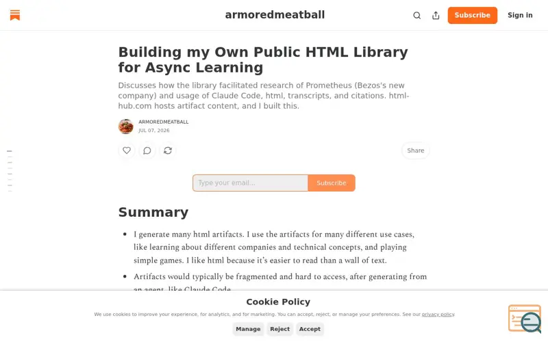 Screenshot of Armoredmeatball