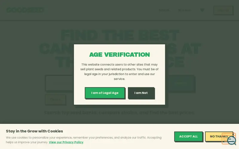 Screenshot of Goodseed