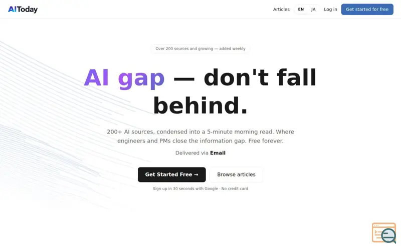 Screenshot of 100% FREE AI News for you [AI Today]