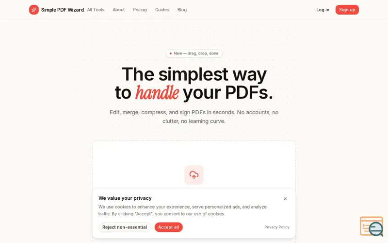 Screenshot of Simple PDF Wizard