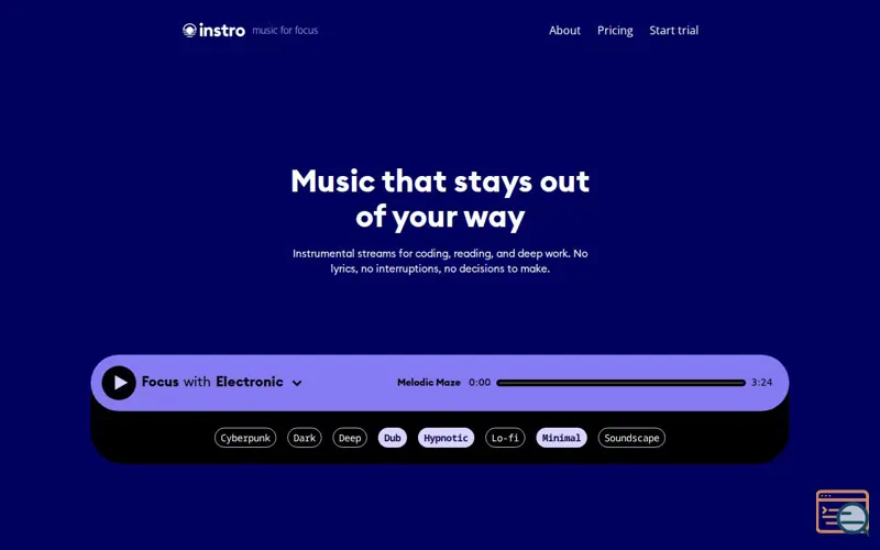 Screenshot of Instro