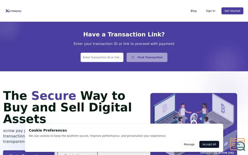 Screenshot of Xcrowpay