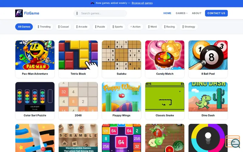 Screenshot of FizGame
