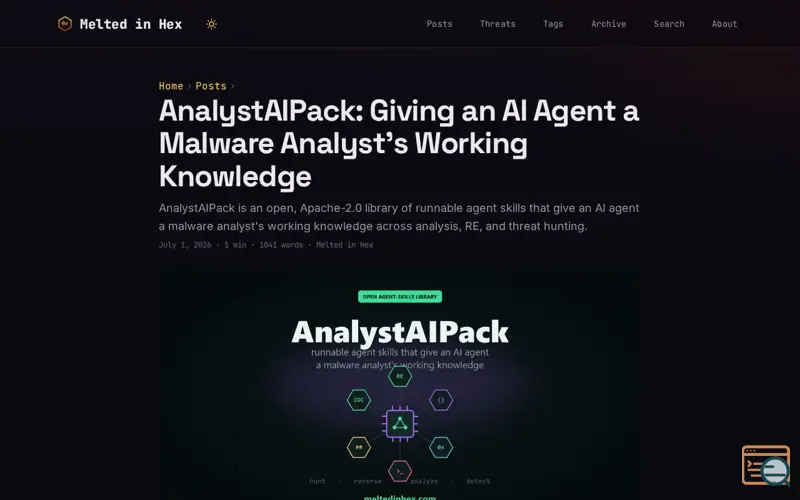 Screenshot of AnalystAIPack