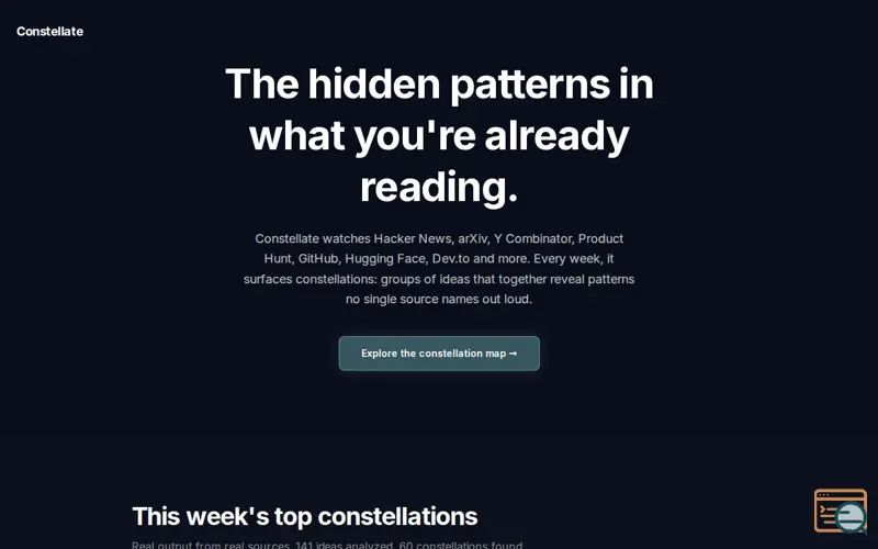 Screenshot of Constellate
