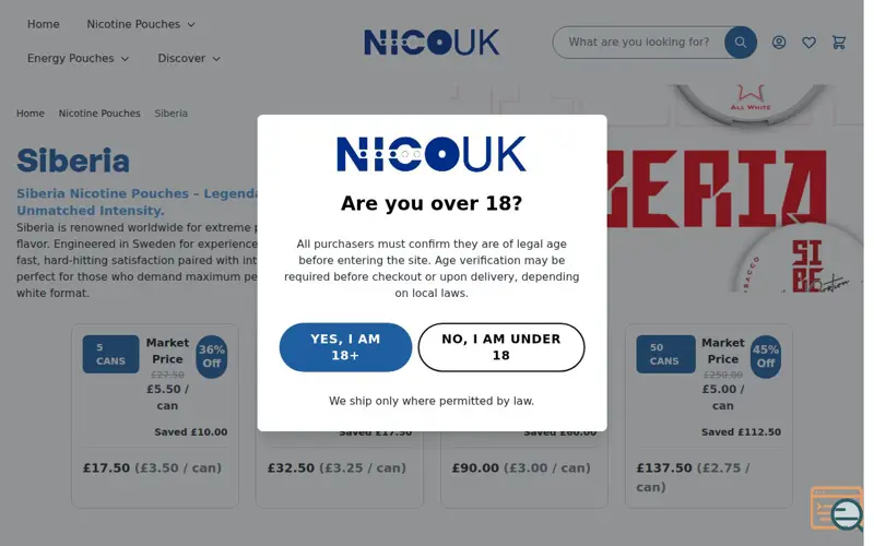 Screenshot of NicoUK