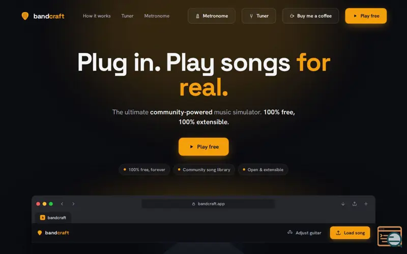 Screenshot of BandCraft