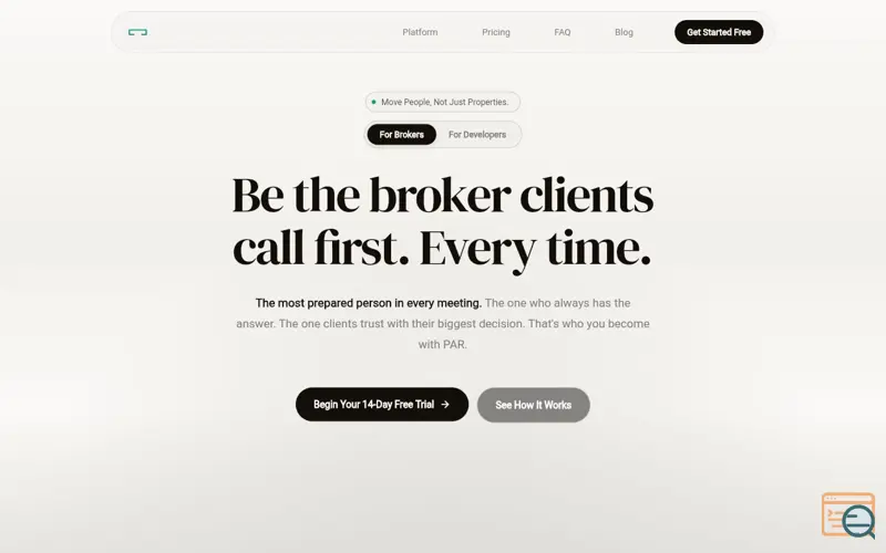 Screenshot of The Par AI 