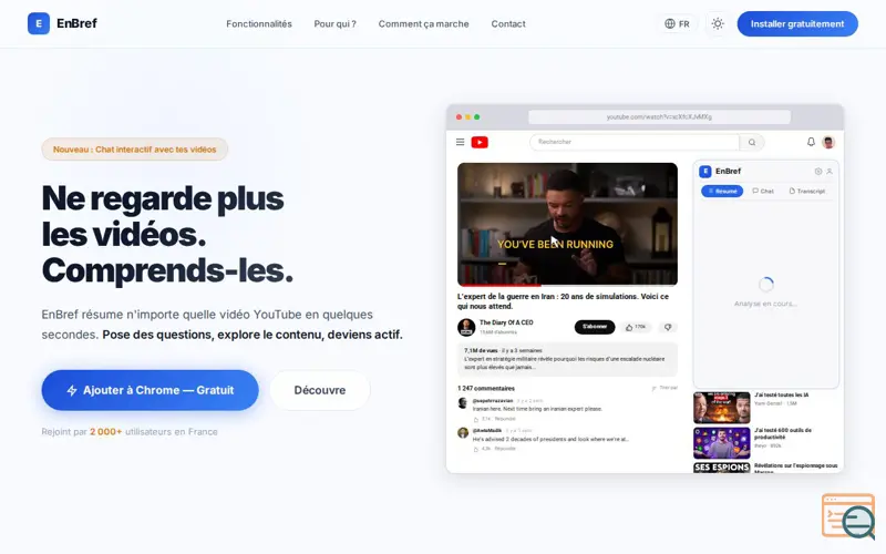 Screenshot of EnBref, a launch using Ngrok