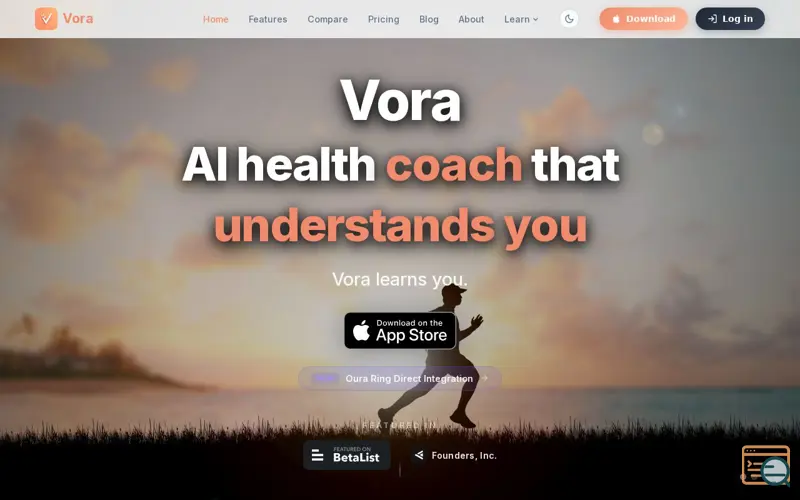 Screenshot of Vora Health
