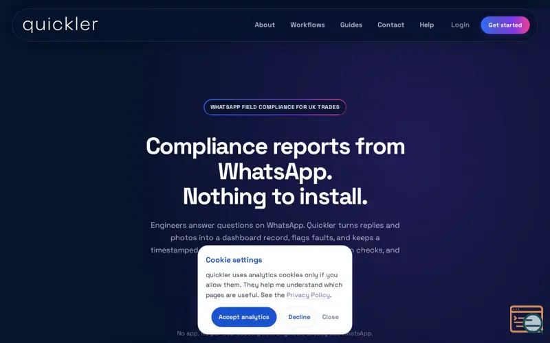 Screenshot of Quickler