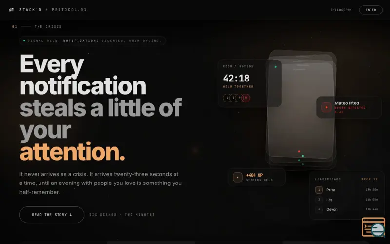 Screenshot of Stack'd 