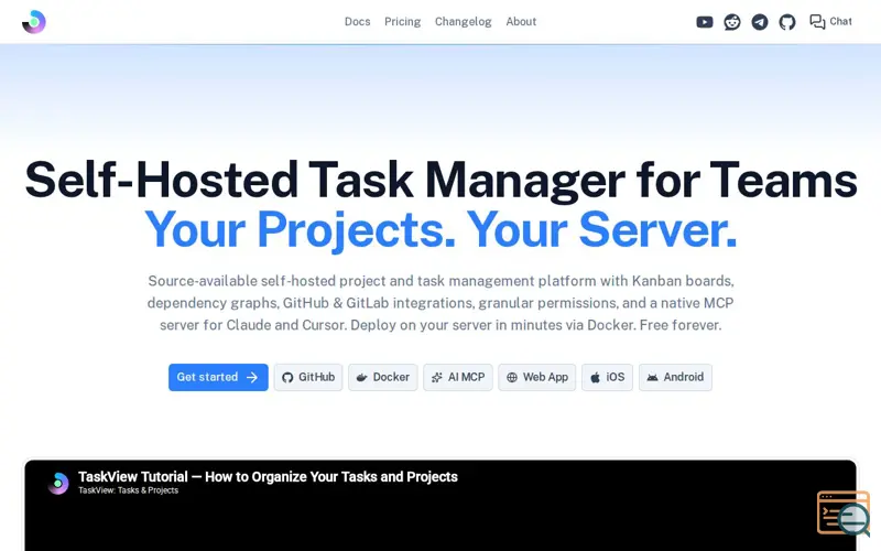 Screenshot of TaskView