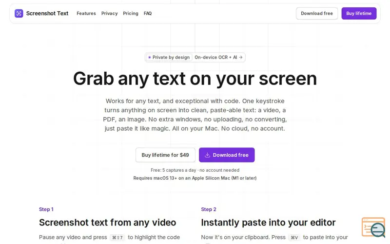 Screenshot of Screenshot Text