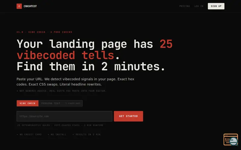 Screenshot of CrashTest